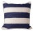 Casa Cubista Handmade Navy Striped Cotton Pillow For Sale