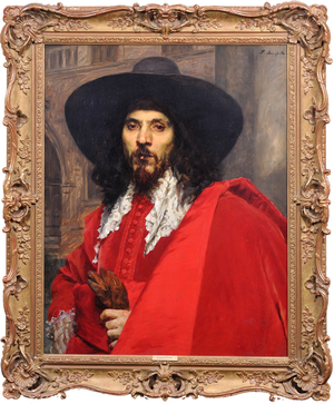 Ferdinand Victor Leon Roybet, Le Mousquetaire, 1880, Oil on Panel