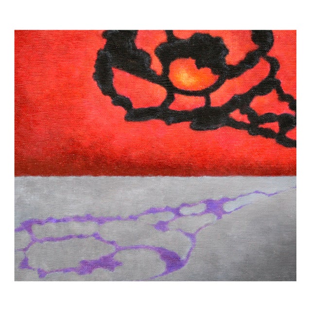 American Mid Century Celestial Reflection Landscape in Oil on Masonite by Eleanor Perry For Sale - Image 3 of 6