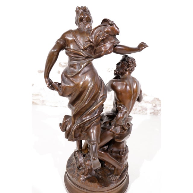 Adrien-Etienne Gaudez, Fortune Rewards Work, 1885, Bronze For Sale - Image 12 of 18