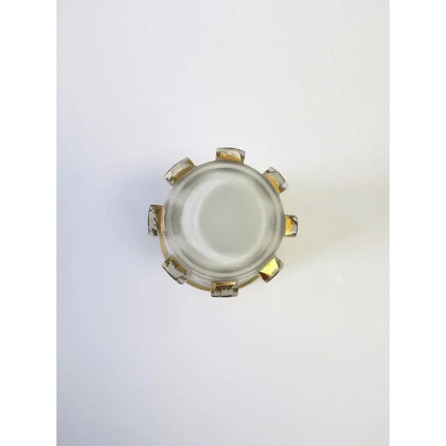 Bohemian White and Gold Vase For Sale - Image 12 of 13