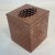 Mid 20th Century Mid-Century Hollywood Regency Faux Woven Basket Metal Tissue Box Cover For Sale - Image 5 of 9