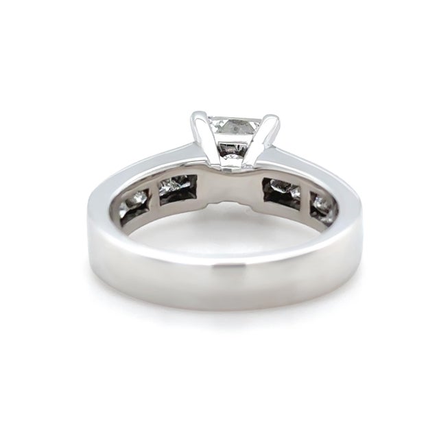 Silver Gia 18ct White Gold Diamond Engagement Ring 2.83ct 7.72g, Size 6.25 For Sale - Image 8 of 13