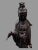 Brown Mid 20th Century Oriental Bronze Figural Statue Sculpture of a Lady For Sale - Image 8 of 10