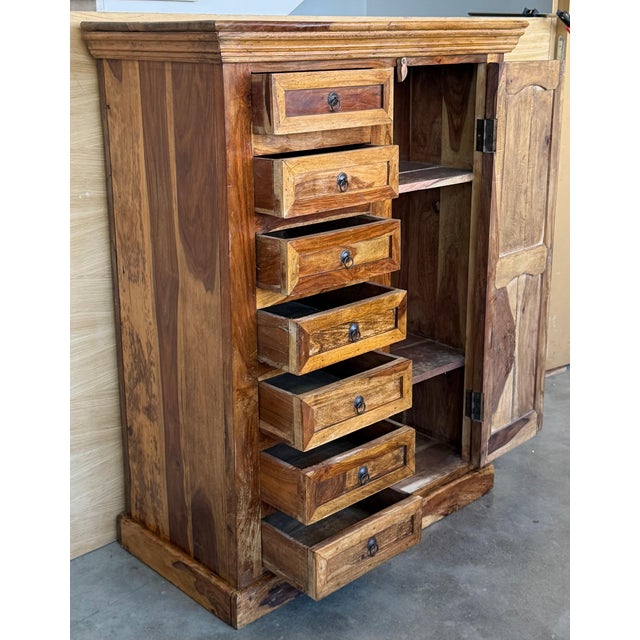 A beautiful, rustic antique olive larder or pie cabinet cupboard that dates from the late 1900s in Spain. These cabinets...