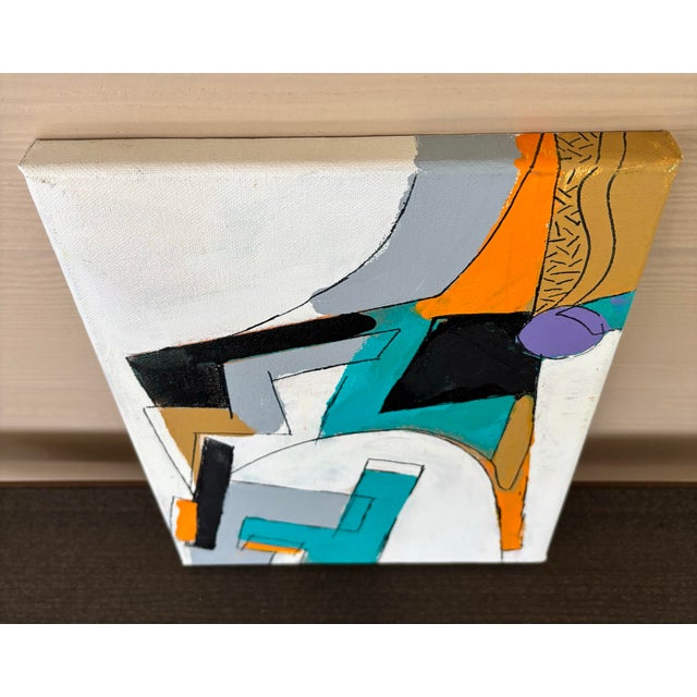2010s David Mac Innes Painting on Canvas 2014 Abstract Geometric Original For Sale - Image 5 of 10