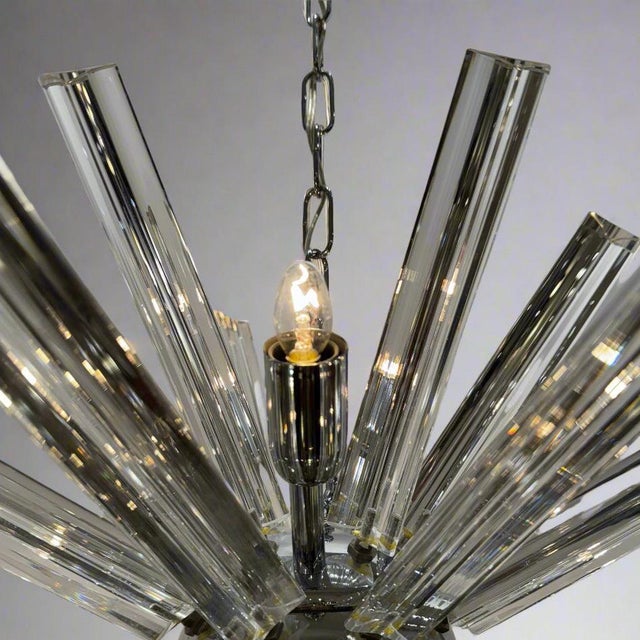 Mid-Century Modern Mid 20th Century Italian "Sputnik" Light Fixture For Sale - Image 3 of 8