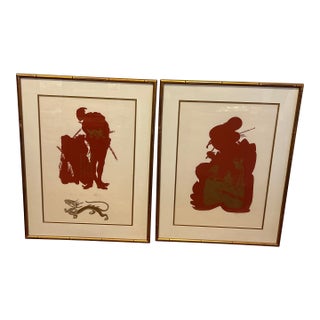 Vintage Dean Konopisos Signed Serigraphs - A Pair For Sale