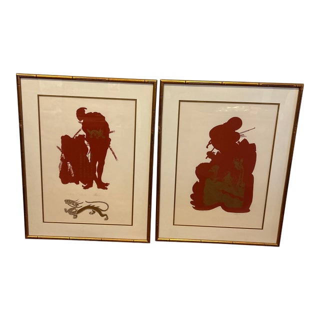 Vintage Dean Konopisos Signed Serigraphs - A Pair For Sale