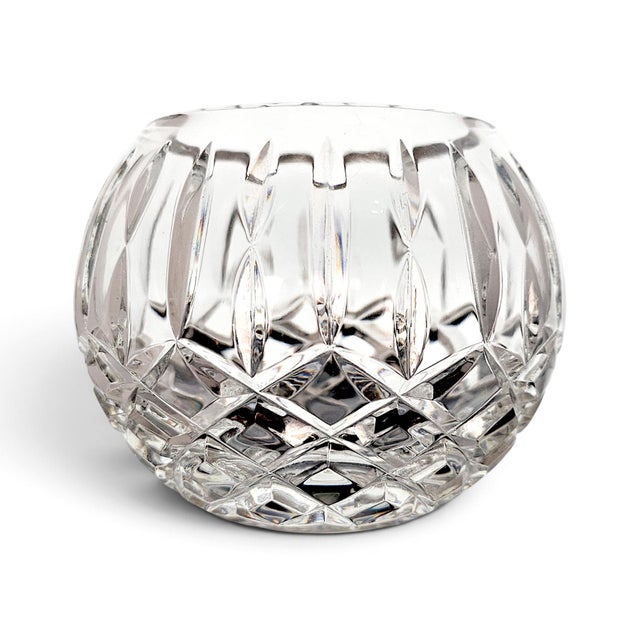 Late 20th Century European Deep-Cut Crystal Geometric Rose Bowl 5" For Sale In San Francisco - Image 6 of 9