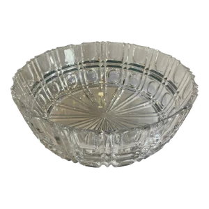 Early 20th Century Art Deco Cut Glass Serving Bowl