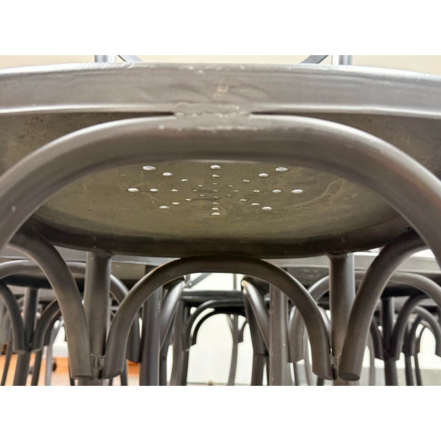 Restoration Hardware Metal Madeleine Side Chairs, Set of Ten For Sale - Image 12 of 12
