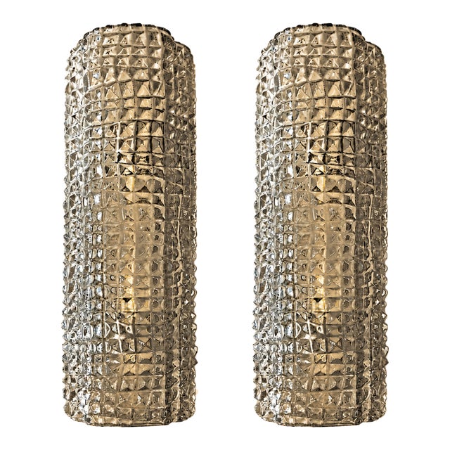 Contemporary Modern Smoked-Fumè“Crocodile” Murano Glass Wall Sconces-Set of Two For Sale