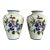 Hand Painted Floral Vases - Gump's of San Francisco For Sale