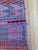 Vintage Pink Hand Woven Aguayo Wool Textile Peruvian 46" by 40" For Sale - Image 4 of 10