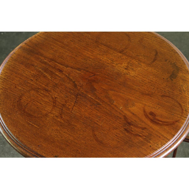 Antique Chairs and Canterbury Side Table, 1870s, Set of 3 For Sale - Image 15 of 18