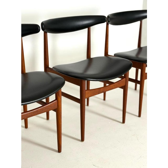 Danish Teak Chairs, 1960s, Set of 4 For Sale - Image 3 of 13
