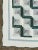 Vintage hand stitched quilt with a log cabin design, from an Ohio estate.