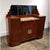 Classic 1930's French Art Deco sideboard in beautiful rosewood with curved sides and rich marble top, chrome pulls and...