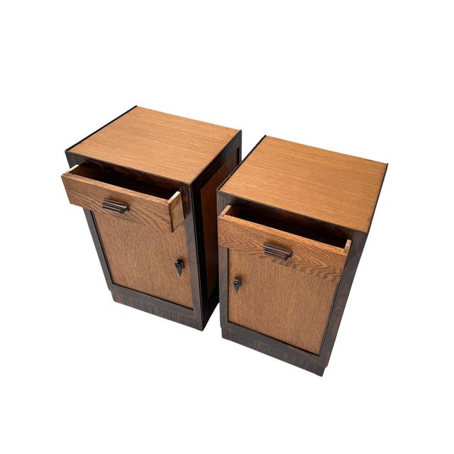 1920s Art Deco Modernist Nightstands, 1920s, Set of 2 For Sale - Image 5 of 11