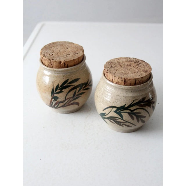 Vintage Lakeside Pottery Jars Pair For Sale - Image 4 of 12