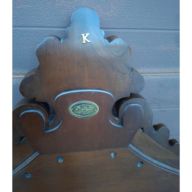 Karges Rococo Style Mahogany King Size Headboard For Sale - Image 9 of 9