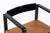 Mid Century Modern Black Lacquer and Brown Leather Arm Chairs 1970s For Sale - Image 9 of 15