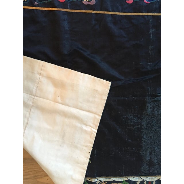 Early 19th Century Early 19th Century Antique Chinese Qing Dynasty Large Altar Embroidery For Sale - Image 5 of 10