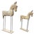 Decorative Wooden Horse Sculptures (Pair) For Sale