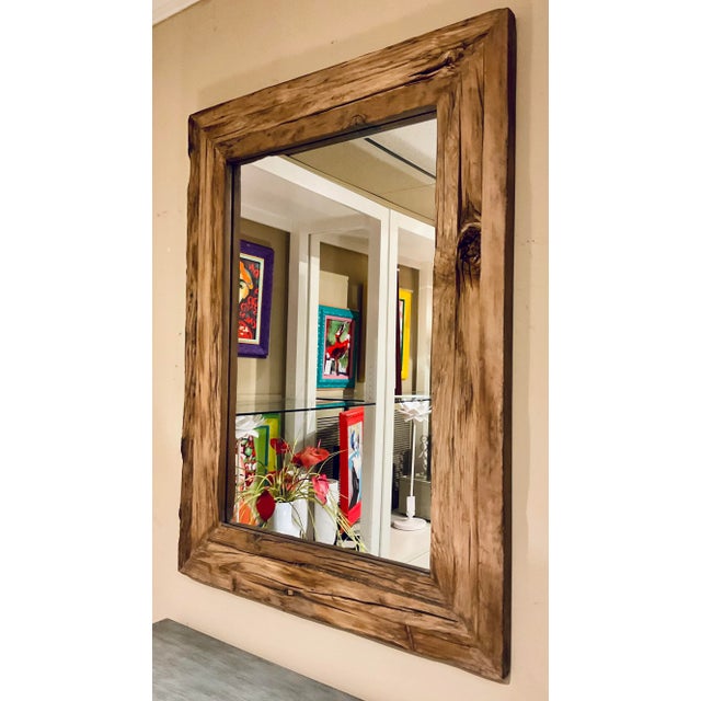 Rustic Reclaimed Wood Rennick Wall Mirror For Sale In Atlanta - Image 6 of 6