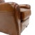Wood Pasargad Home Vicenza Palermo Genuine Leather Wing Chair, Brown For Sale - Image 7 of 10