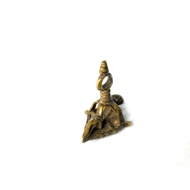 Late 19th Century Antique Indian Hindu Bronze Chhapas Tribal Body Stamp For Sale - Image 5 of 10