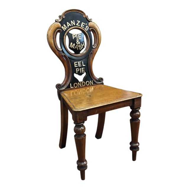 Victorian Shop Advertising Mahogany Chair For Sale