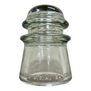 Antique Hemingray 72 Clear Glass Insulator