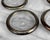 Vintage Victorian Italian Silverplate Glass Sunburst Drink Coasters - Set of 5 For Sale - Image 6 of 9
