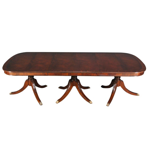 Wood Traditional Large Dining Table For Sale - Image 7 of 7