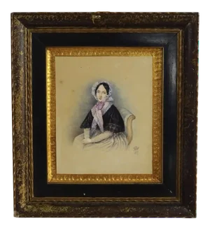 Seated Female Figure, Watercolor on Paper