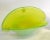 Cenedese Blown Murano Art Glass Neon Green and Clear Encased Bowl Vessel For Sale - Image 9 of 12