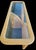 Vintage Gabriella Crespi Style Arched Pencil Reed Glass Top Mid Century Console Table For Sale - Image 11 of 11