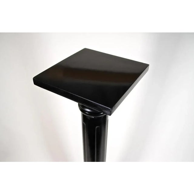 Art Nouveau Ebonized Beechwood Pedestal, Austria, 1900s For Sale - Image 12 of 14