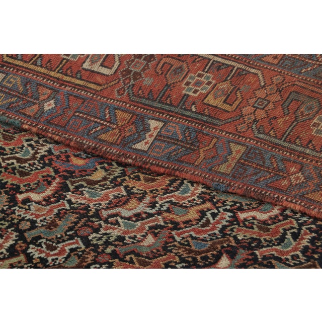 Brick Red Antique Khamseh Qashqai Wool Rug by Rug & Kilim,1890–1909 For Sale - Image 8 of 9
