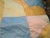 Vintage 60's Satin Crazy Quilt 15 Blocks Hand Tied Long Twin Percale Back Guc For Sale - Image 11 of 11