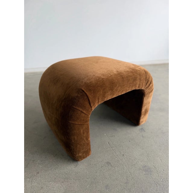 Mohair Waterfall Bench / Stool - Custom For Sale - Image 12 of 15