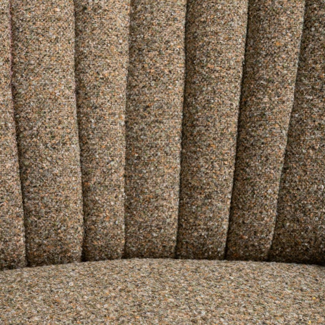 Wood Mid-Century Modern Shellback Upholstered Armchair, Antique, Denmark, Circa 1940 For Sale - Image 7 of 13