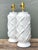 Metal Vintage Bamboo Trellis Glazed Ceramic Lamps For Sale - Image 7 of 12