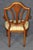 Late 19th Century Antique 19th C. English Adams Style Satinwood Armchair, Silk Damask Upholstery For Sale - Image 5 of 11