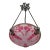 French Art Deco Pendant Light by Le Verre Francais Schneider - 1925 Cameo Chandelier France For Sale