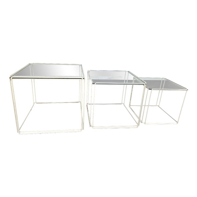 Isocele Nesting Tables by Max Sauze for Max Sauze Studio, 1970s, Set of 3 For Sale