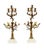 Metal French Gilt Candleholders in Bird Porcelain, Set of 2 For Sale - Image 7 of 7