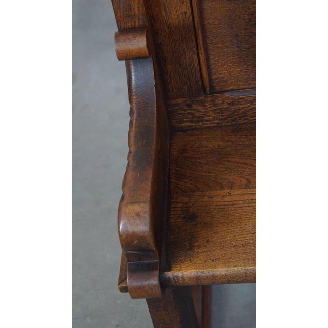 Late 19th Century Gothic Oak Church Pew For Sale - Image 6 of 17